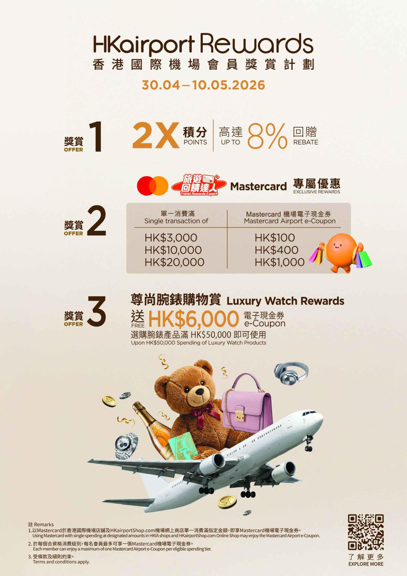 香港國際機場黃金週購物賞　