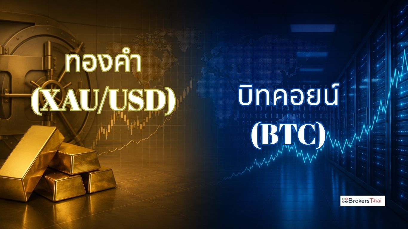 BrokersThai Data: Local Traders Compare Gold and Crypto Side by Side as Markets Shift