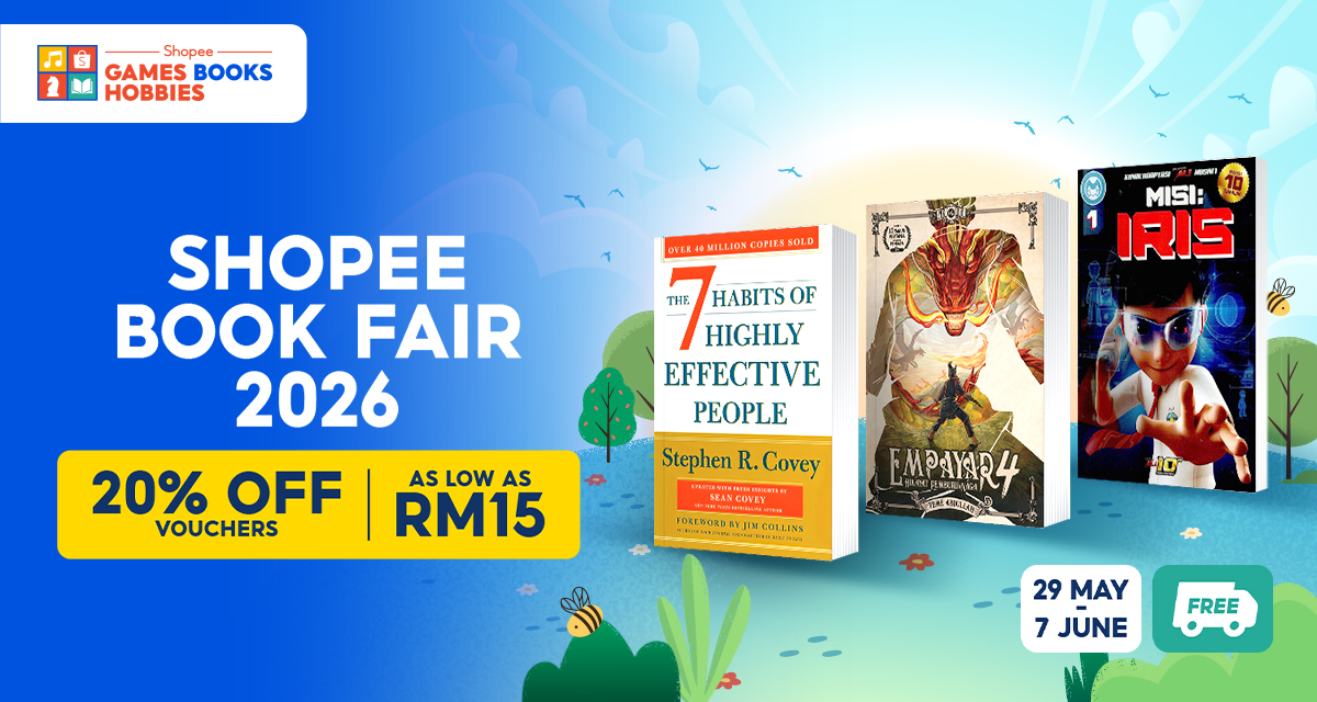 Dive into Limited-Time Book Bargains from RM15 at Shopee’s Online Book Fair