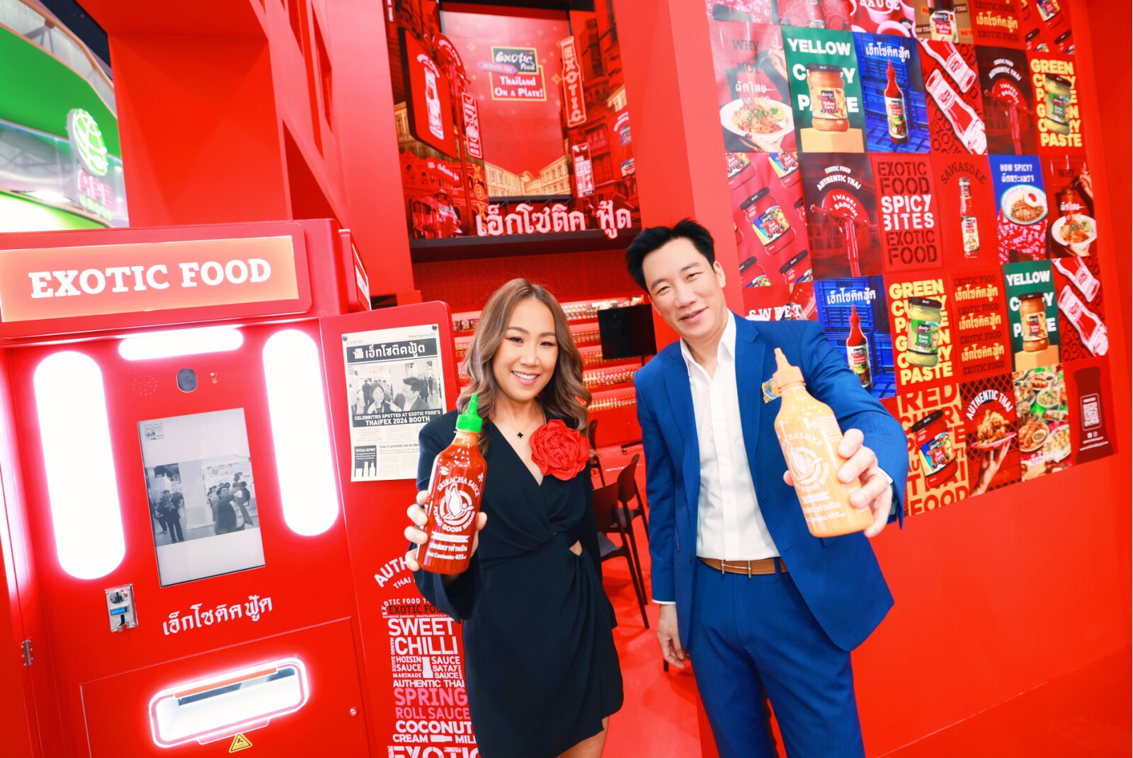 Ms. Vasana Jantarach and Mr. Jittiporn Jantarach, the executives behind Exotic Food's journey from a Thai food producer to a global brand sold in more than 80 countries.