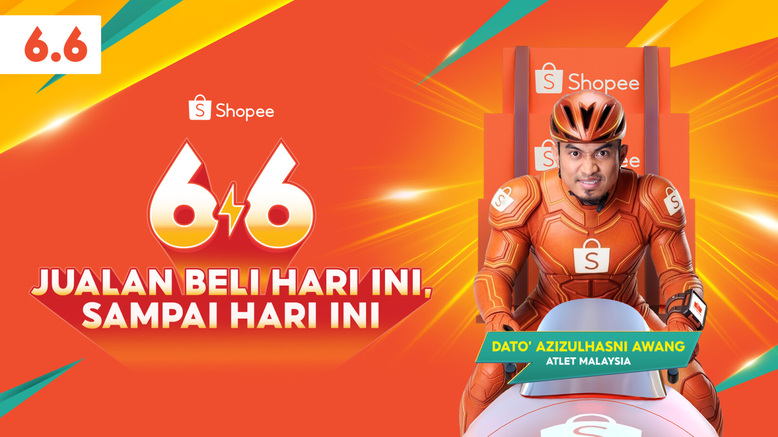 Beli Pilihan Senaman Dipercayai Dato’ Azizul dengan Penghantaran Sepantas Roket Shopee