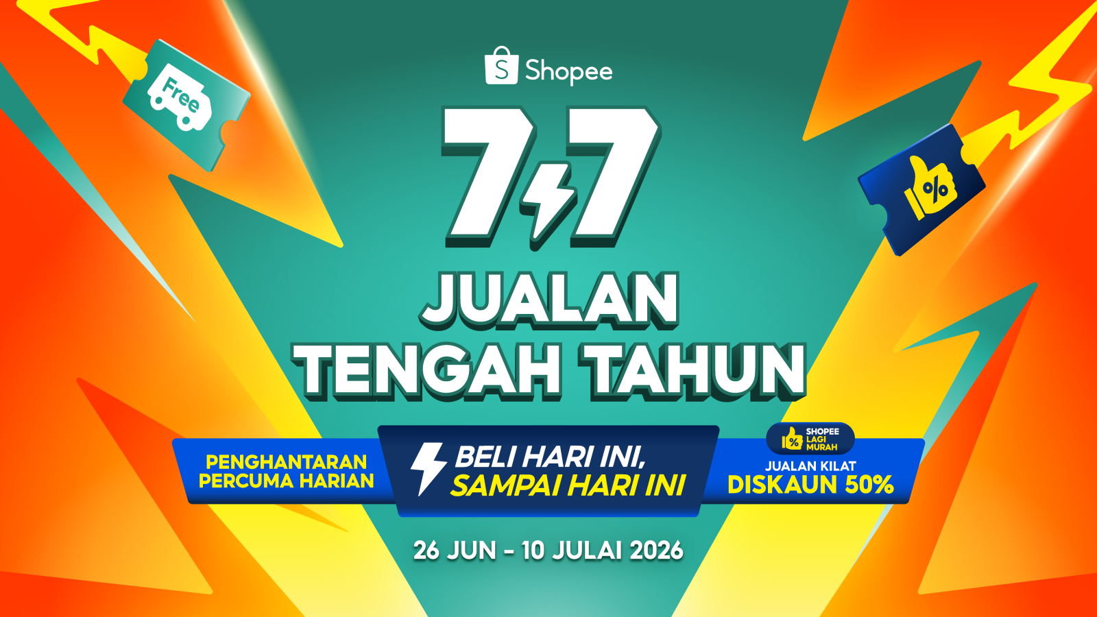 Tingkatkan Pengalaman Membeli-belah dengan Penghantaran Segera di Shopee 7.7 Jualan Tengah Tahun