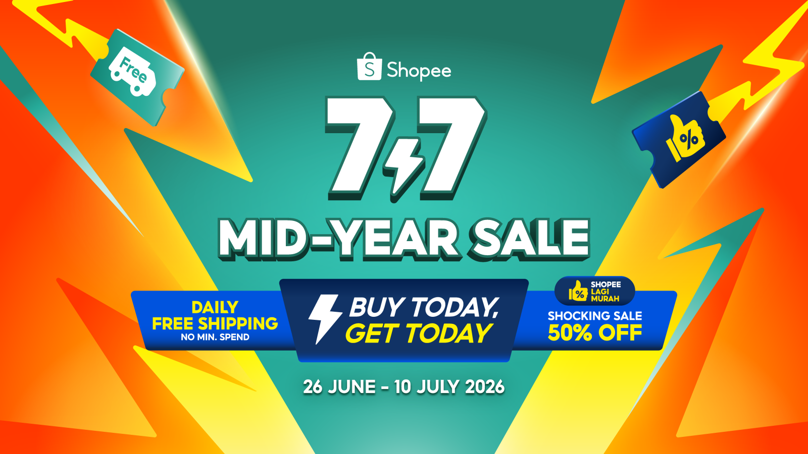 Take Shopping to the Next Level with Instant Delivery at Shopee’s 7.7 Mid-Year Sale