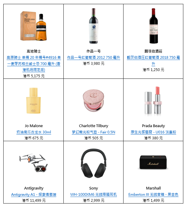 HKairportShop.com机场网上商店严选一系列夏日必备好物