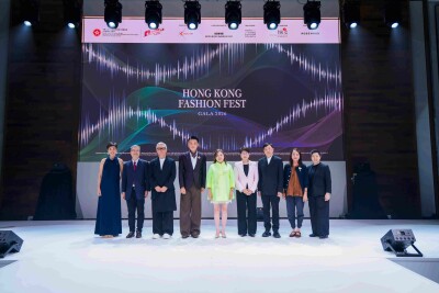 (From Left) Ms. Rainy Chan (Executive Director, Hong Kong Design Centre) Mr. Roger Chan (Chairman, Clothing Industry Training Authority) Mr. Steve Leung (Chairman, Hong Kong Design Centre) Hon. Sunny Tan, BBS (Chairman of the Hong Kong Fashion Council, and Member of the Legislative Council, the Honourable Sunny Tan, BBS.) Miss Rosanna Law, JP (Secretary for Culture, Sports and Tourism) Ms Sophia Chong (Executive Director, Hong Kong Trade Development Council) Mr. Kevin Yeung (Chairman, Hong Kong Fashion Designers Association) Dr. Elita Lam (Principal, Hong Kong Design Institute) Miss Drew Lai (Commissioner for Cultural and Creative Industries)